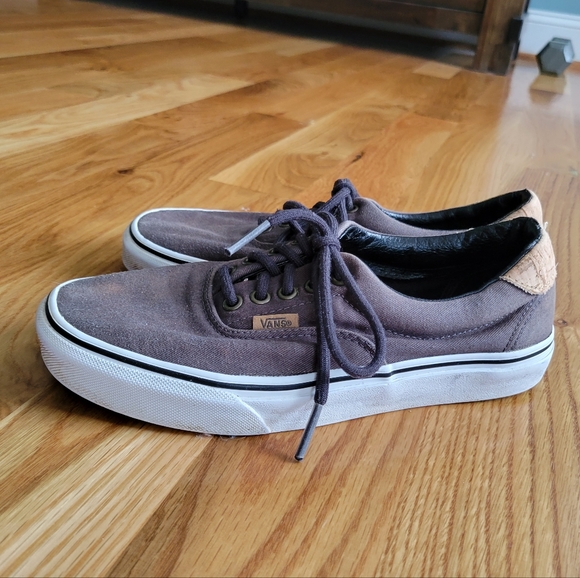 VANS gray navy sneakers size 6.5 - Picture 4 of 6